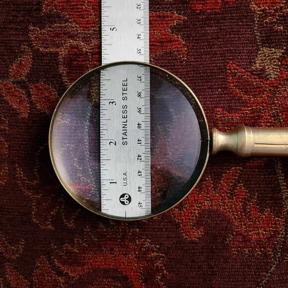 MAGNIFYING GLASS ~ Objet d’art Victorian Era Reproduction - Picture 7 of 9